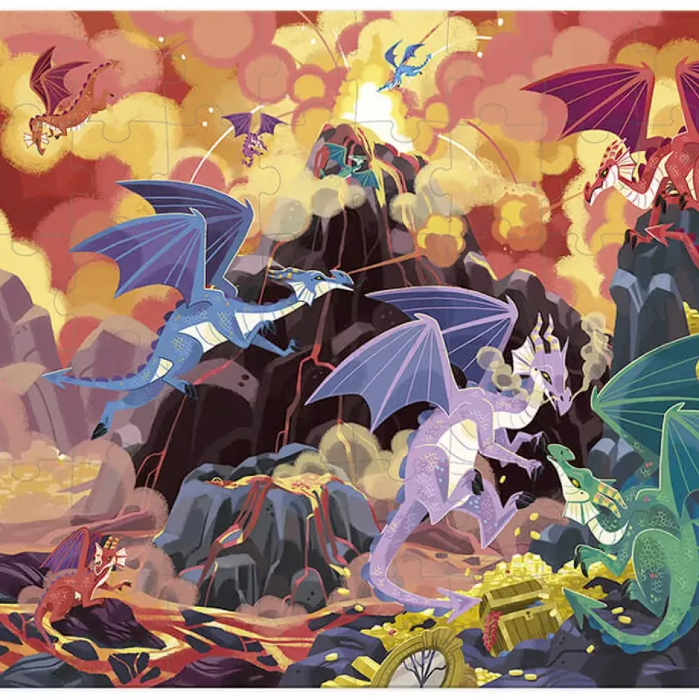 Janod Puzzle Tierra De Dragones: 54 Piezas Flash Sale