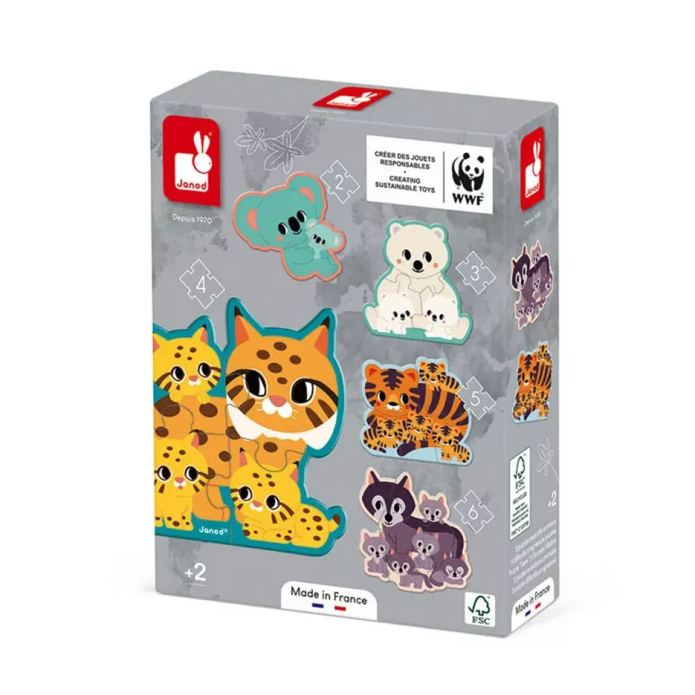 Janod Puzzles Evolutivos Animales Coleccion Wwf® Hot