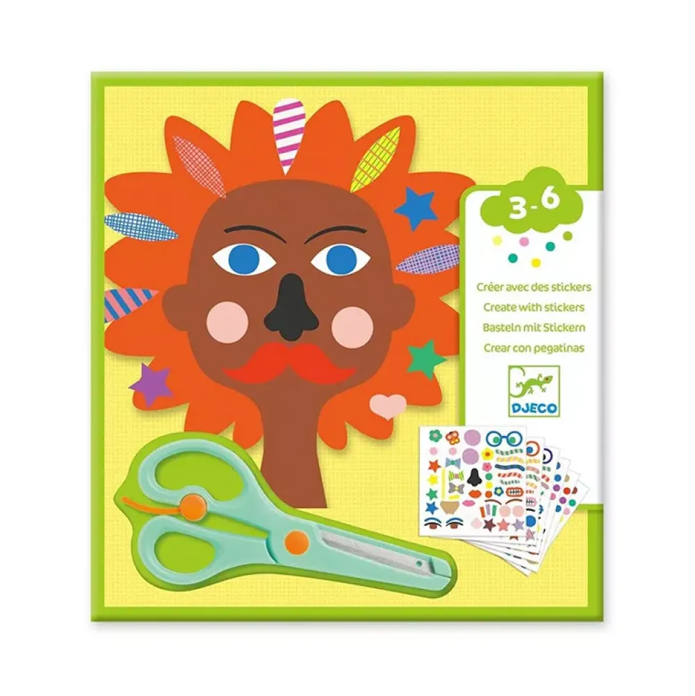 Djeco Recorta Y Crea Con Pegatinas: Peluqueria Best