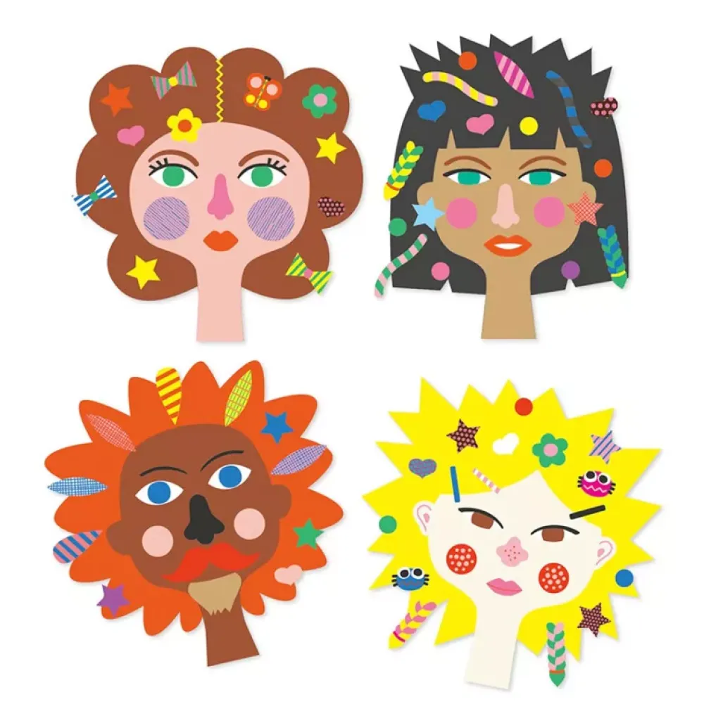 Djeco Recorta Y Crea Con Pegatinas: Peluqueria Best