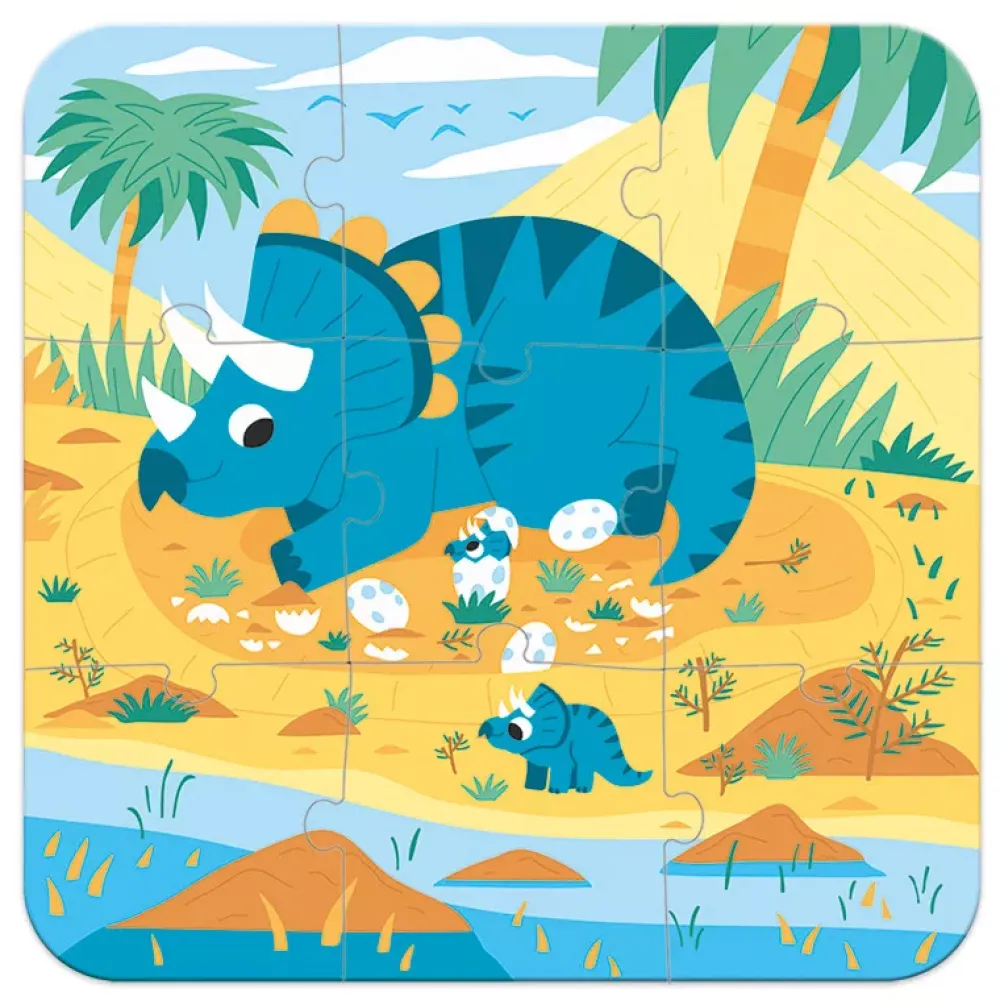 Janod Set De 4 Puzzles Evolutivos: Dinosaurios Sale