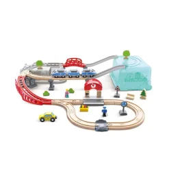 Hape Set De Construccion Ferrocarril Ciudad Discount