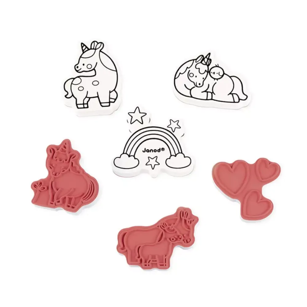 Janod Stampinoo Set De 15 Tampones Unicornios Cheap