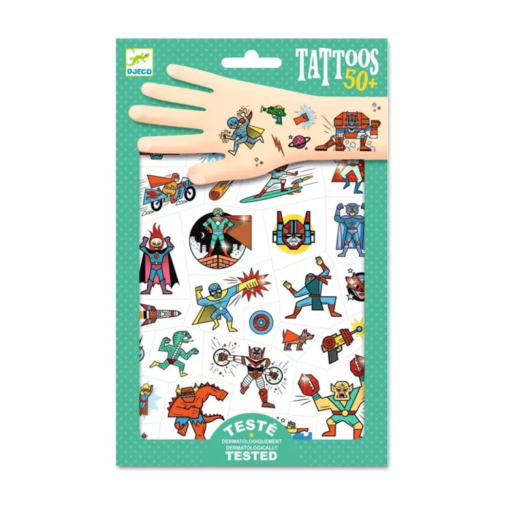 Djeco Tatuajes Heroes Y Villanos Clearance