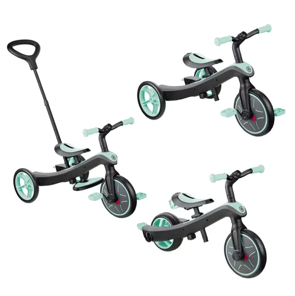 Globber Trike Explorer 4 En 1 Verde Menta Shop