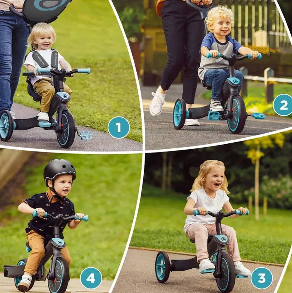 Globber Trike Explorer 4 En 1 Verde Menta Shop