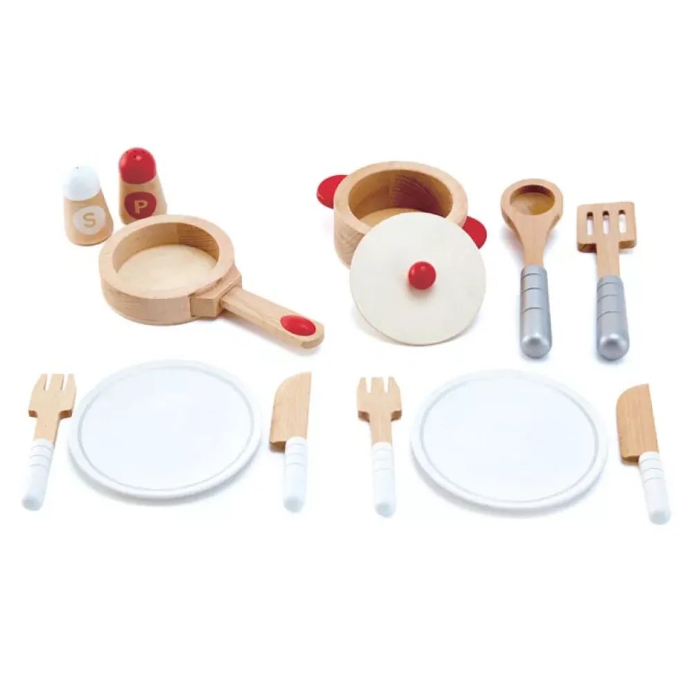 Hape Utensilios De Madera Para Cocinita Flash Sale