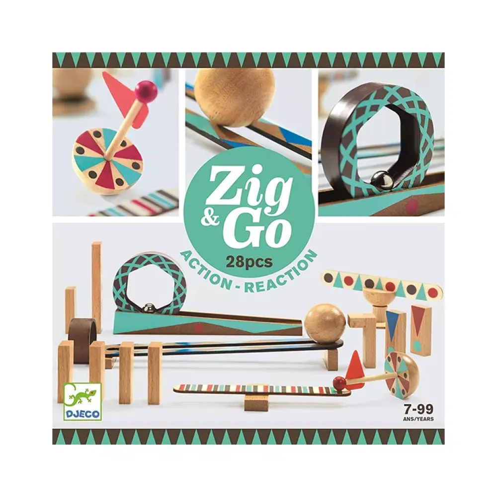 Djeco Zig & Go Roll 28 Piezas Clearance